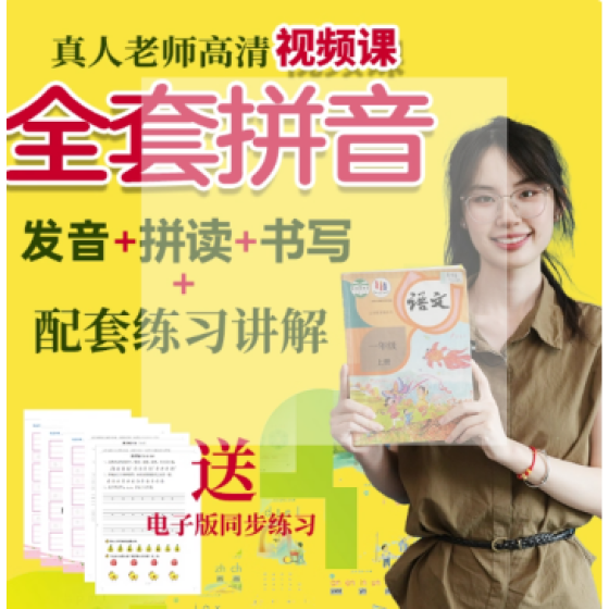 汉语拼音高清真人教学视频课程幼小衔接一年级幼儿园拼音发音